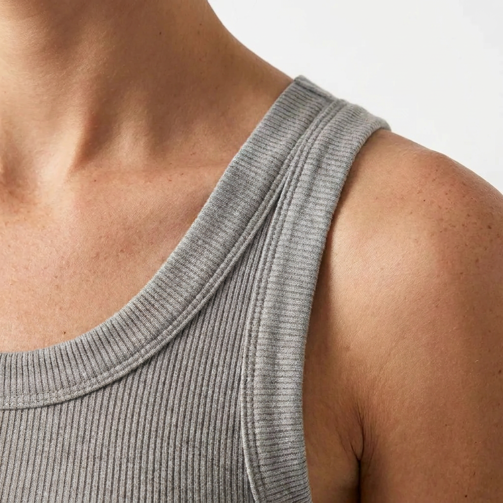 MINIMLS Ribbed Cotton Built-in Bra Tank