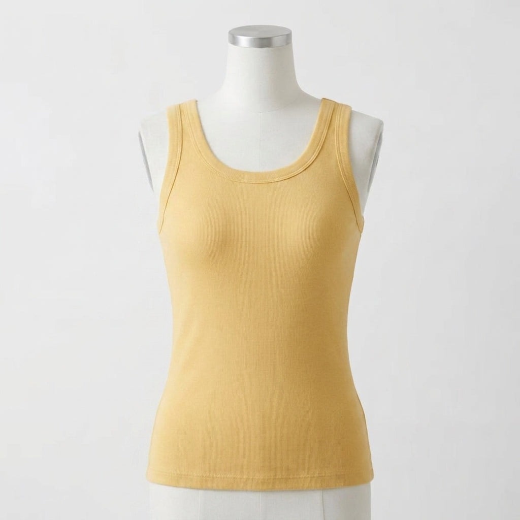 MINIMLS Ribbed Cotton Built-in Bra Tank
