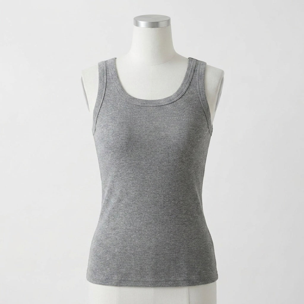 MINIMLS Ribbed Cotton Built-in Bra Tank