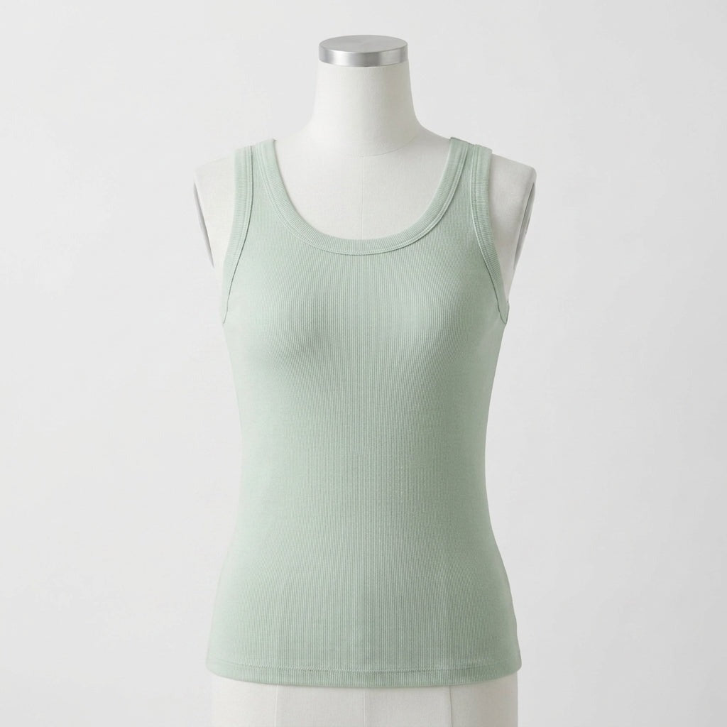 MINIMLS Ribbed Cotton Built-in Bra Tank