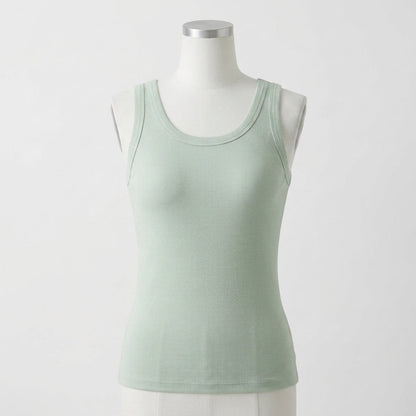 MINIMLS Ribbed Cotton Built-in Bra Tank